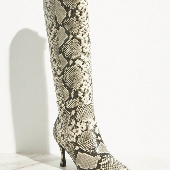 Multicolor Sexy Women's Pointed Toe Snake High Heel - Picture 5 of 5